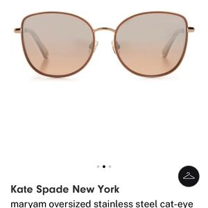 Kate Spade New York maryam oversized stainless steel cat-eye sunglasses